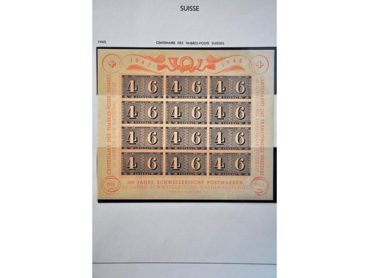 collectie 1851-1968 meest */** met beter materiaal w.b. Pax, Naba-blok, Bundesfeier-blok, Lunaba-blok, luchtpost compleet etc