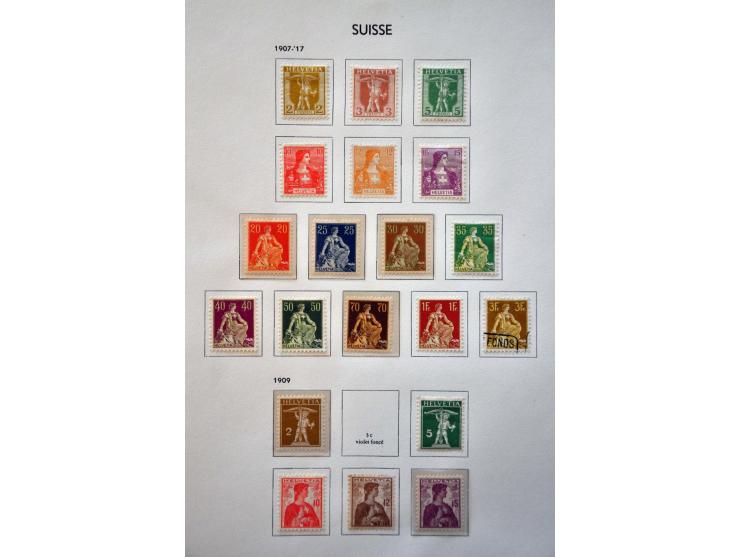 collectie 1851-1968 meest */** met beter materiaal w.b. Pax, Naba-blok, Bundesfeier-blok, Lunaba-blok, luchtpost compleet etc