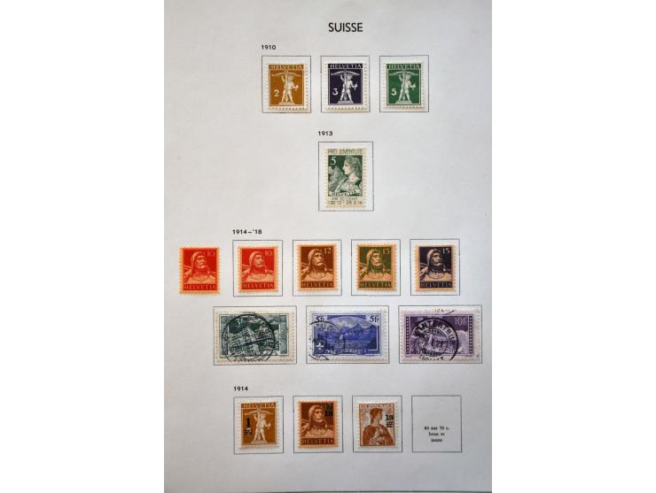 collectie 1851-1968 meest */** met beter materiaal w.b. Pax, Naba-blok, Bundesfeier-blok, Lunaba-blok, luchtpost compleet etc