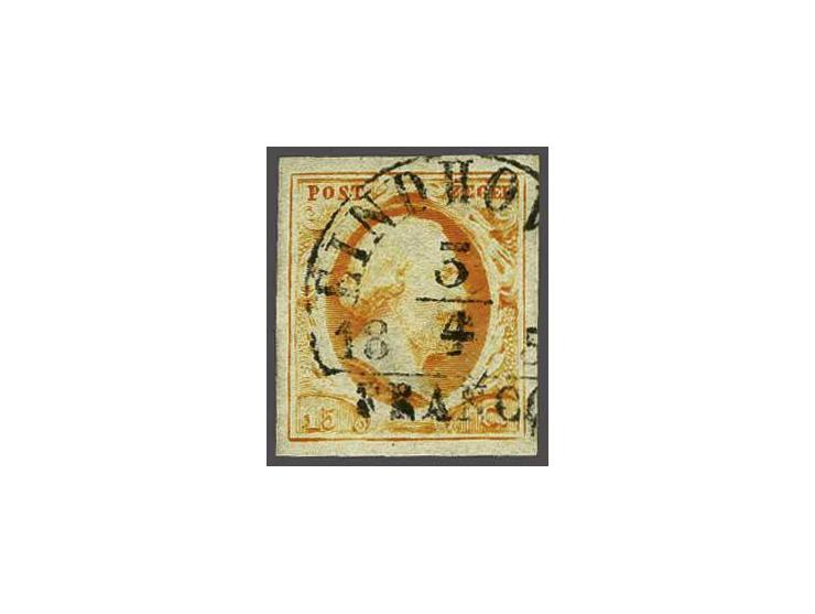 Eindhoven B (Ey 400) op 15 cent donkeroranje, pracht ex. gesigneerd Ferchenbauer