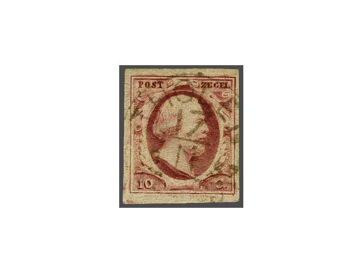 Tholen C (Ey 200) op 10 cent rood plaat IV pos. 44, pracht ex.