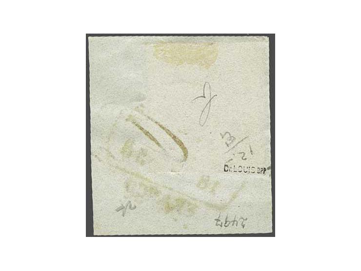 Zevenbergen B (Ey 175) op 10 cent rood plaat IV pos. 52 op fragment, pracht ex. met certificaat Dr. Louis 1989