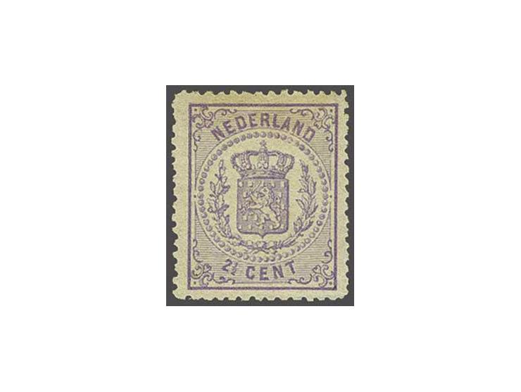 2½ cent violet tanding 13¼ kleine gaten, mooi gecentreerd pracht ex. met volle originele iets getinte gom, cat.w. 650