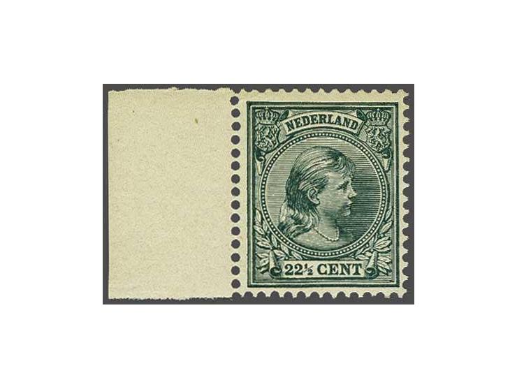 22½ cent zwartgroen met velrand, cat.w. 275