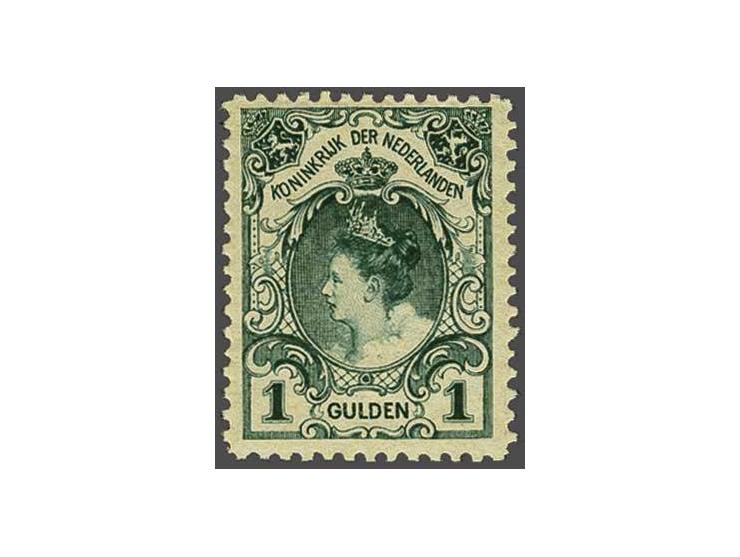 1 gulden blauwgroen tanding 11 x 11½, cat.w. 525