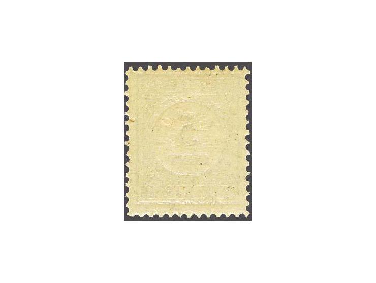 5 cent lichtblauw en zwart tanding 12½ x 12 type II met certificaat NVPH 2008, cat.w. 1350