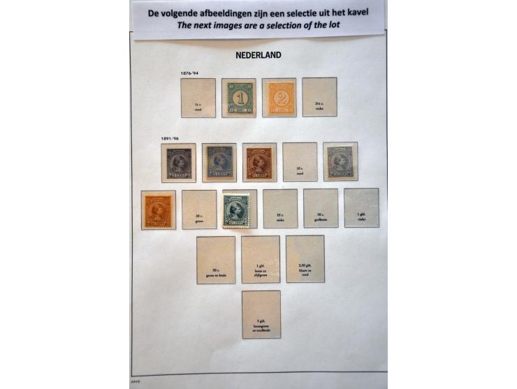 mooie collectie 1869-1990 */** (meest **) met veel betere ex. en series o.a. 77, 84-86, 101, 104-105, 107-109 (cert. Dr. Loui