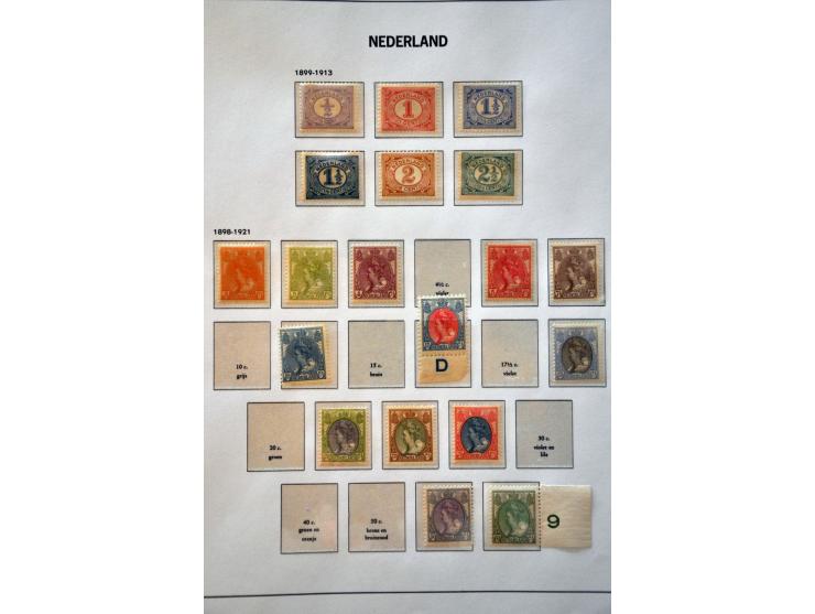 mooie collectie 1869-1990 */** (meest **) met veel betere ex. en series o.a. 77, 84-86, 101, 104-105, 107-109 (cert. Dr. Loui