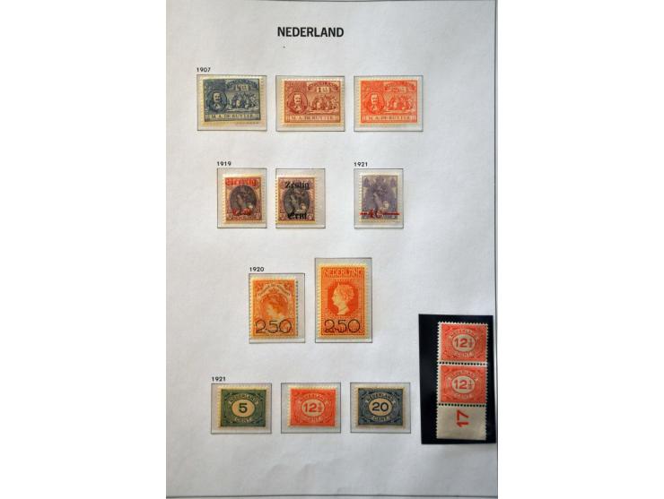 collectie 1852-1999 na 1899 geheel * en meest ** w.b. veel betere ex. en series o.a. TBC, Jubileum 1923, Veth, Van Konijnenbu