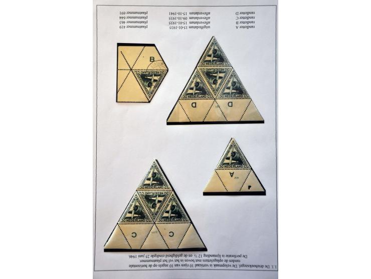 collectie luchtpostzegels met uitgebreide verzameling proeven LP10 w.b. kleurvarianten, spiegeldruk, harmonicavouw en ca. 30 