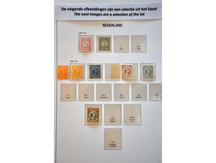 collectie 1872-1999 nagenoeg geheel ** in over het algemeen mooie kwaliteit met veel beter materiaal w.b. gecertificeerd Vlee