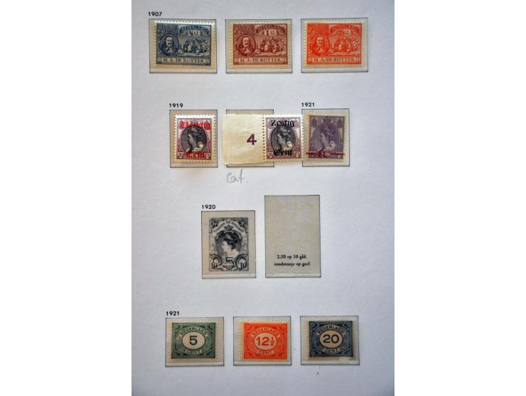 collectie 1872-1999 nagenoeg geheel ** in over het algemeen mooie kwaliteit met veel beter materiaal w.b. gecertificeerd Vlee