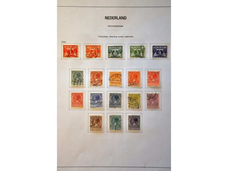 collectie 1852-2000 gestempeld met veel beter materiaal w.b. nrs. 1-79 (inclusief 61b-61c), Jubileum 1923, Meeuwen, roltandin