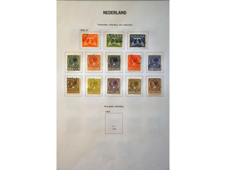 collectie 1852-2000 gestempeld met veel beter materiaal w.b. nrs. 1-79 (inclusief 61b-61c), Jubileum 1923, Meeuwen, roltandin