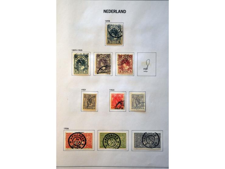 collectie 1852-2000 gestempeld met veel beter materiaal w.b. nrs. 1-79 (inclusief 61b-61c), Jubileum 1923, Meeuwen, roltandin