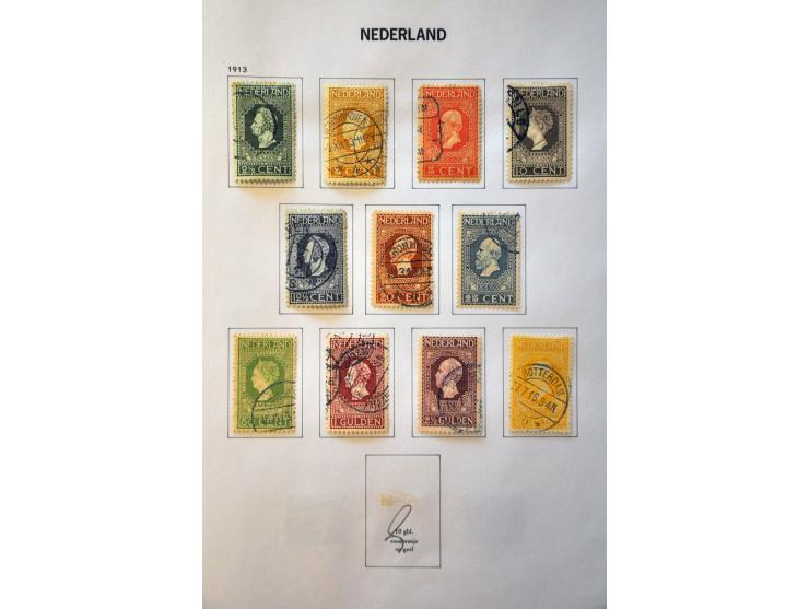 collectie 1852-2000 gestempeld met veel beter materiaal w.b. nrs. 1-79 (inclusief 61b-61c), Jubileum 1923, Meeuwen, roltandin