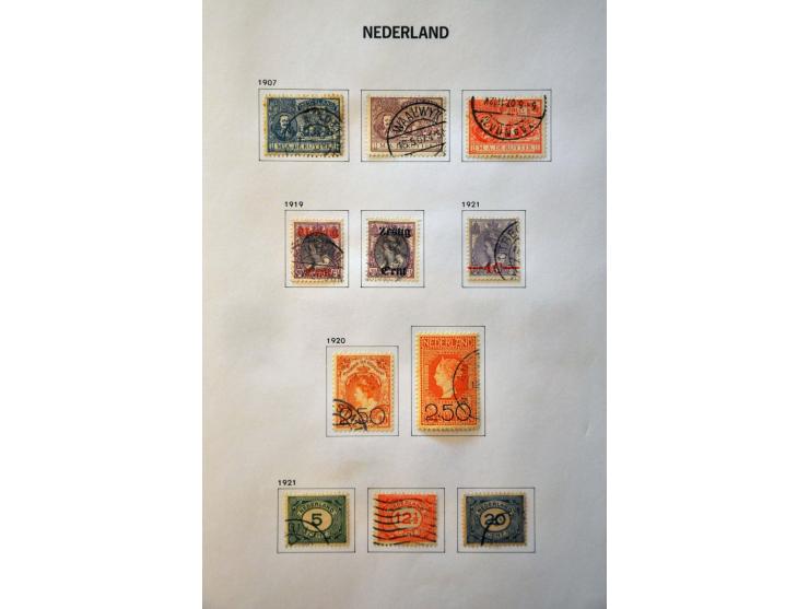 collectie 1852-2000 gestempeld met veel beter materiaal w.b. nrs. 1-79 (inclusief 61b-61c), Jubileum 1923, Meeuwen, roltandin