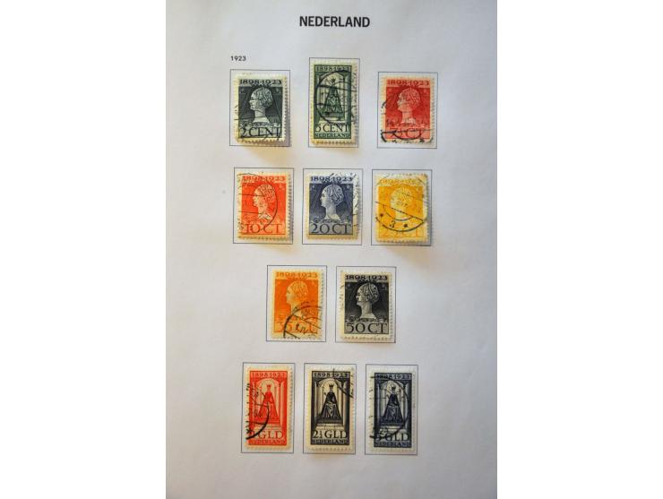 collectie 1852-2000 gestempeld met veel beter materiaal w.b. nrs. 1-79 (inclusief 61b-61c), Jubileum 1923, Meeuwen, roltandin