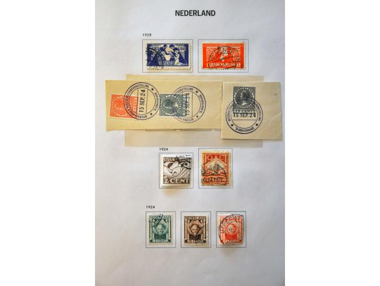 collectie 1852-2000 gestempeld met veel beter materiaal w.b. nrs. 1-79 (inclusief 61b-61c), Jubileum 1923, Meeuwen, roltandin