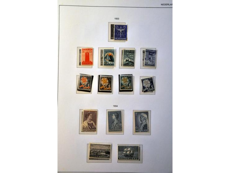 collectie 1852-1986 zowel gestempeld als */** verzameld met veel beter materiaal w.b. nrs. 80 en 101, roltanding, telegram et