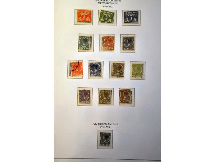 collectie 1852-1986 zowel gestempeld als */** verzameld met veel beter materiaal w.b. nrs. 80 en 101, roltanding, telegram et