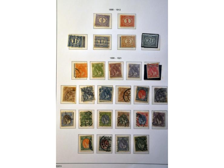 collectie 1852-1986 zowel gestempeld als */** verzameld met veel beter materiaal w.b. nrs. 80 en 101, roltanding, telegram et