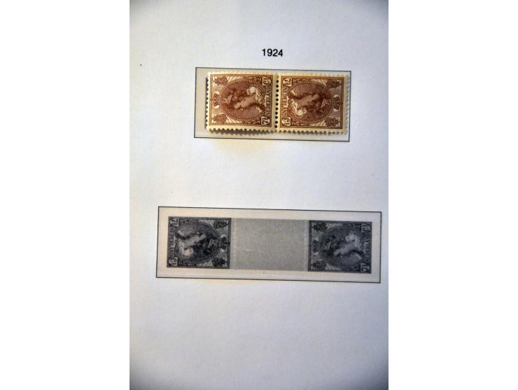 collectie 1852-1986 zowel gestempeld als */** verzameld met veel beter materiaal w.b. nrs. 80 en 101, roltanding, telegram et