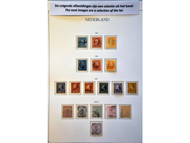 collectie 1852-1988 meest gestempeld en behoudens nr. 101 op hoofdnummers compleet in 4 KaBe albums