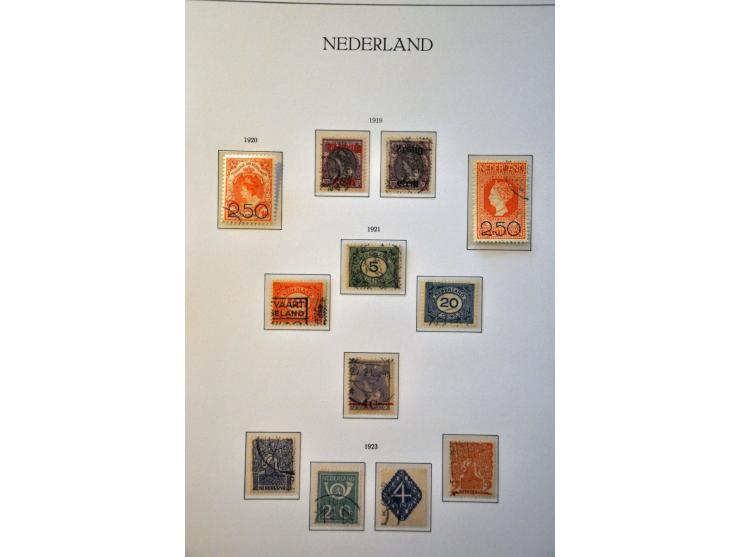 collectie 1852-1988 meest gestempeld en behoudens nr. 101 op hoofdnummers compleet in 4 KaBe albums