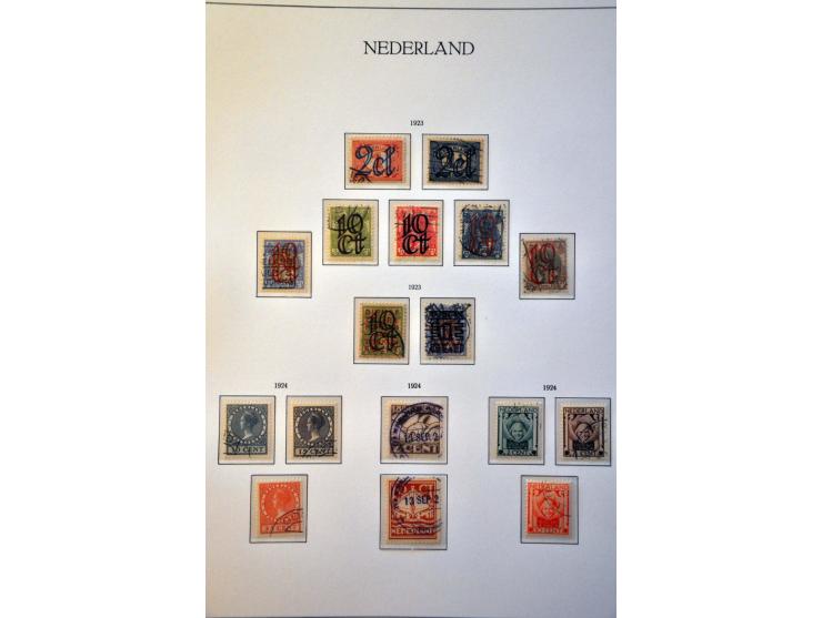 collectie 1852-1988 meest gestempeld en behoudens nr. 101 op hoofdnummers compleet in 4 KaBe albums