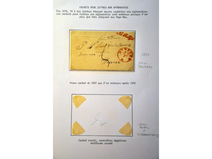 collectie voorfilatelie vanaf 1731, 48 beschreven met naamstempels en grensstempels w.b. (De) Hollande en D'Hollande in types