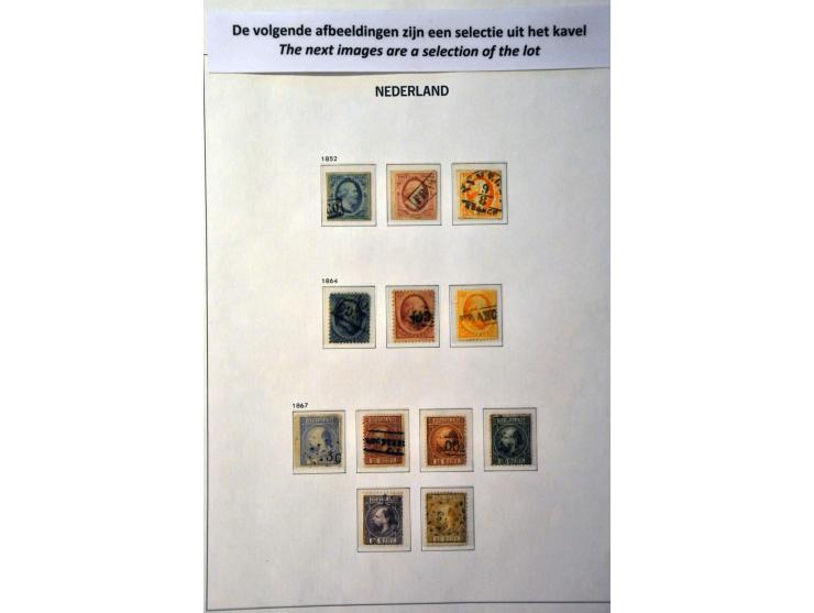 collectie 1852-1959 gestempeld w.b. 1-48, 104-105, 130-131 en klein deel * in Davo album