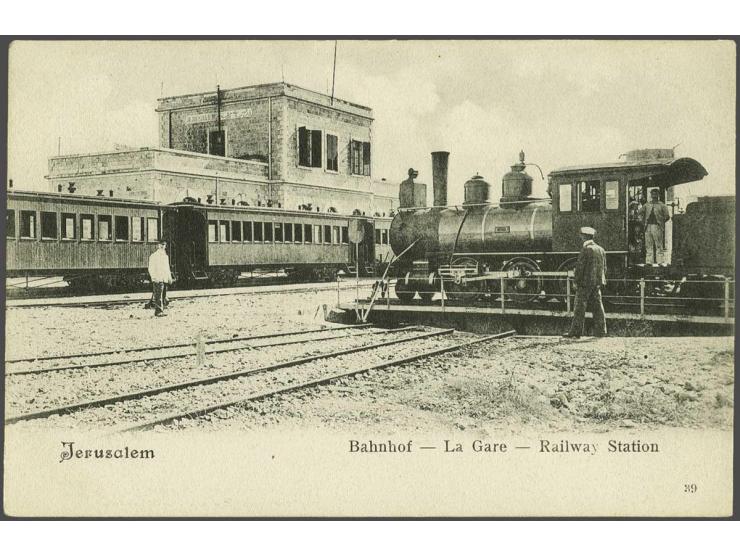 Jerusalem Railway Station met stoomtrein