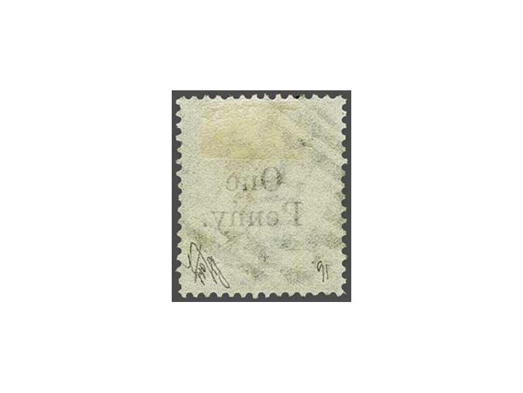 Victoria 1d. on 3d. yellow-buff a fine used ex., with Holcombe certificate 1995, cat.v. £ 350  