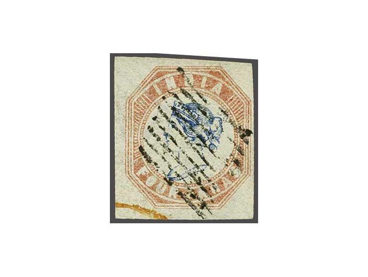 1854 Victoria 4a.bright blue and pale red, frame Die I, head Die I, a fine to very fine used ex., with certificate RPS 1960, 