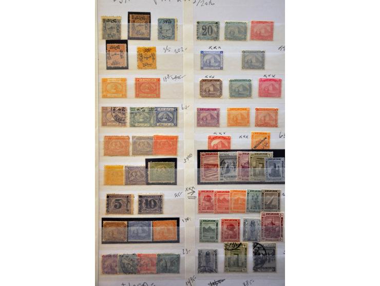 collection 1866-1945 with better stamps and sets on stockcards