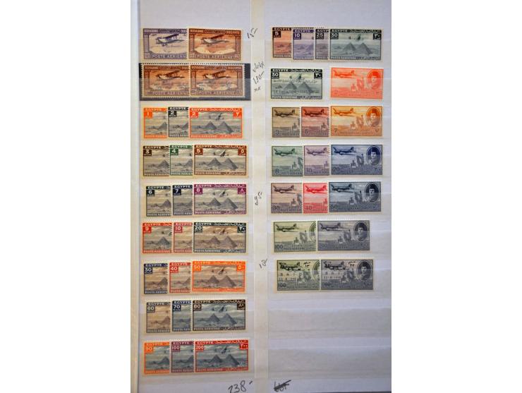 collection 1866-1945 with better stamps and sets on stockcards