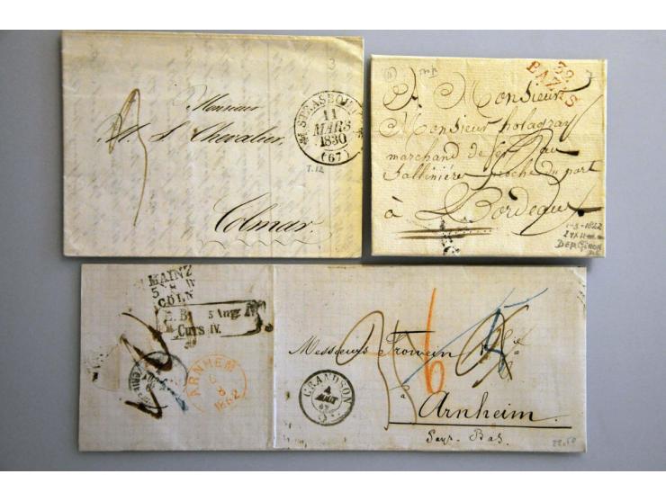 11 classic covers, sent by British ships including GB 1F60c (2x letter from Argentina 1857 and from Cuba 1865), GB 1F90c (let