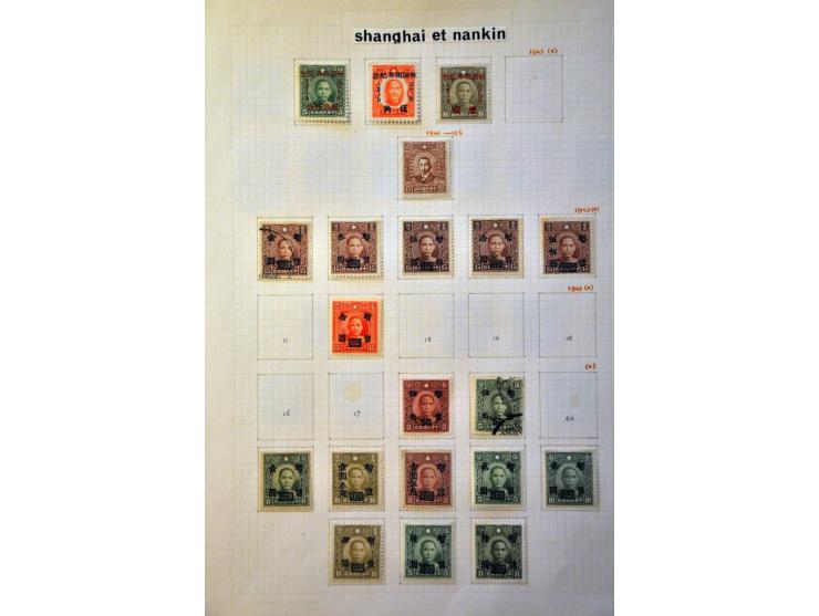 Provinces, Japanese Occupation and Foreign Post Offices, nice collection with better stamps and sets in album