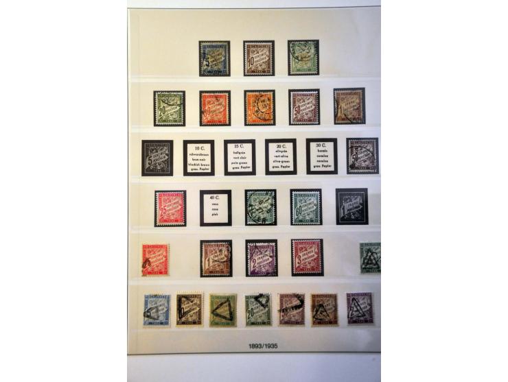 collection 1849-2001 after 1924 ** with many better stamps, sets, minisheets (a.o. Pexip), Airmail, Postage Due etc. in 9 Lin