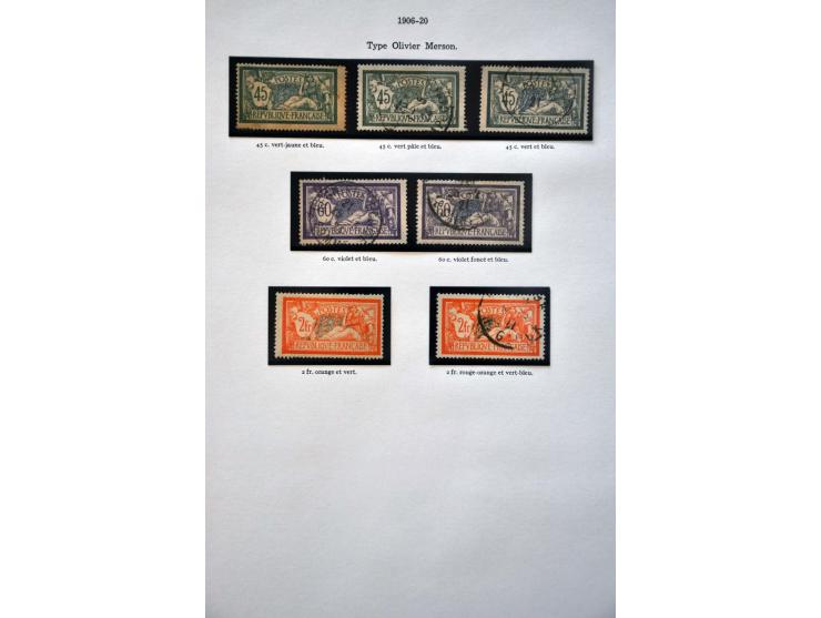 collection 1849-1990 with many better stamps and sets including classics (a.o. 5 francs grey with tiny thin spot and Bordeaux