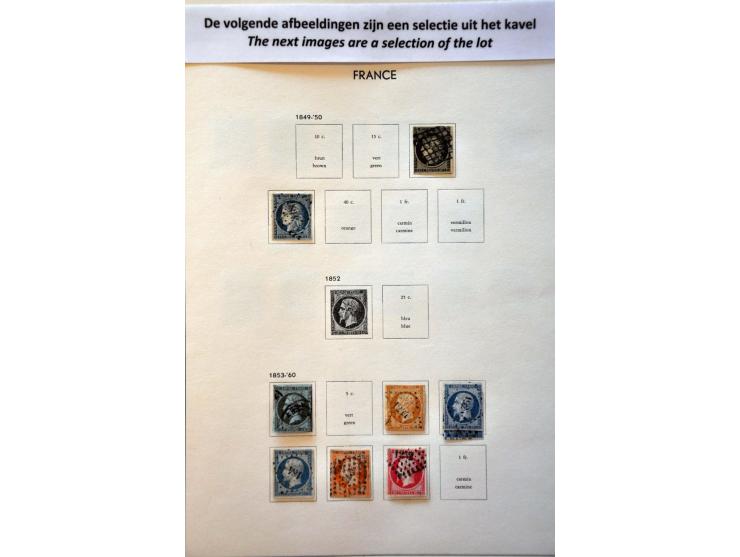 collection 1849-1986 used and */**  with better stamps and sets including Transatlantique, Samothrace, Pexip minisheet, both 