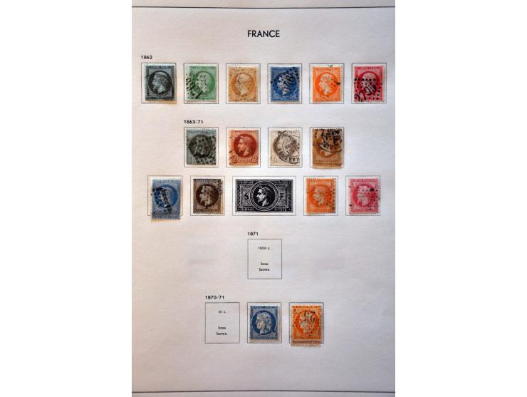 collection 1849-1986 used and */**  with better stamps and sets including Transatlantique, Samothrace, Pexip minisheet, both 