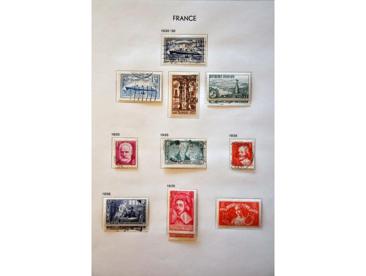 collection 1849-1986 used and */**  with better stamps and sets including Transatlantique, Samothrace, Pexip minisheet, both 