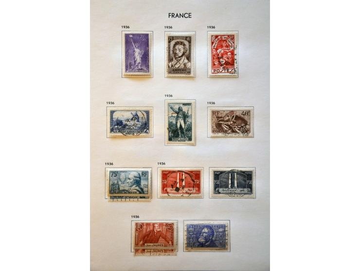 collection 1849-1986 used and */**  with better stamps and sets including Transatlantique, Samothrace, Pexip minisheet, both 