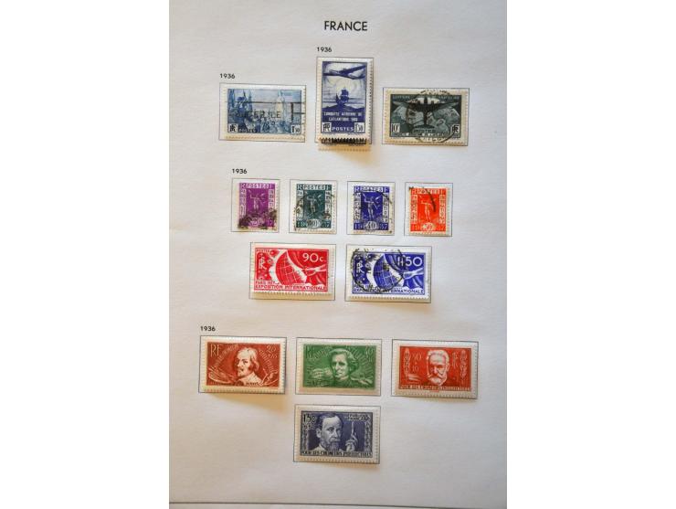 collection 1849-1986 used and */**  with better stamps and sets including Transatlantique, Samothrace, Pexip minisheet, both 