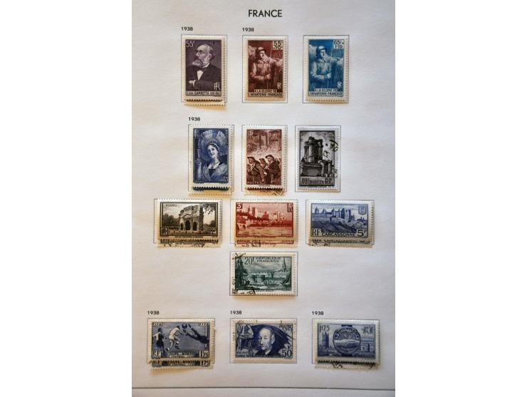 collection 1849-1986 used and */**  with better stamps and sets including Transatlantique, Samothrace, Pexip minisheet, both 