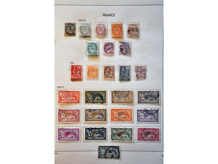 collection 1849-1986 used and */**  with better stamps and sets including Transatlantique, Samothrace, Pexip minisheet, both 