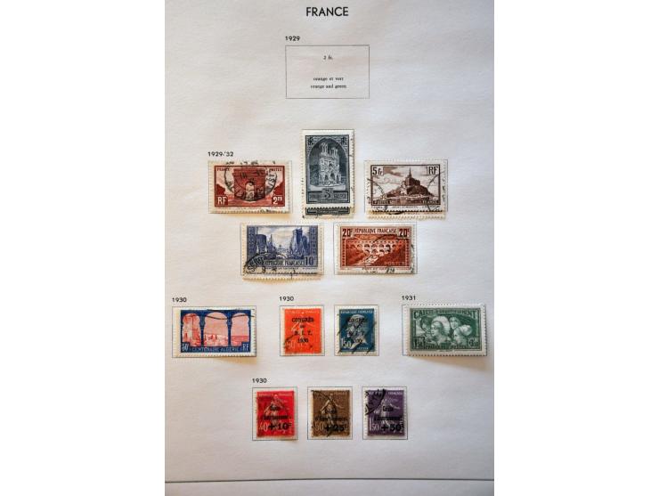 collection 1849-1986 used and */**  with better stamps and sets including Transatlantique, Samothrace, Pexip minisheet, both 