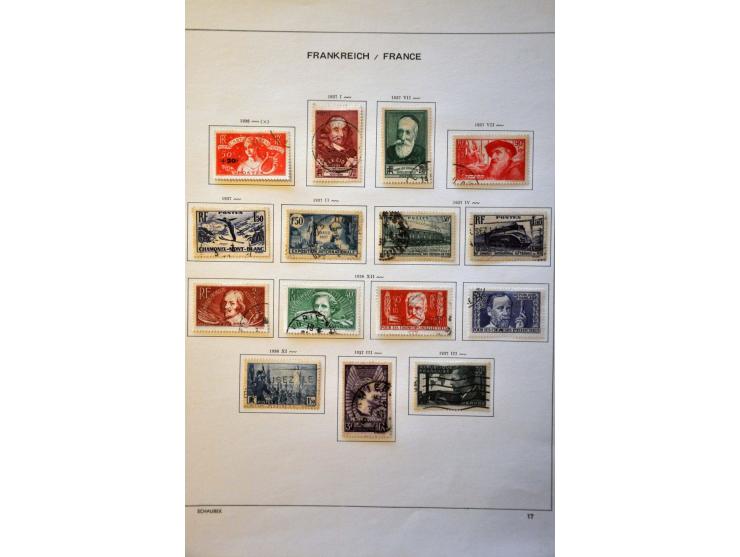 collection 1849 - 1985 mainly used with better ex. and sets in Schaubek album 